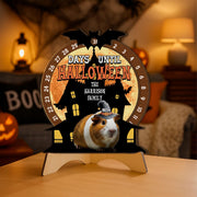 Personalized Guinea Pig Halloween Countdown Sign: Haunted House Decor