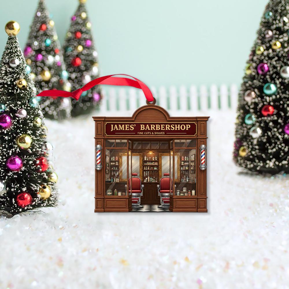 Personalized Barber Christmas Ornament: Salon Decor, Hair Stylist Gift