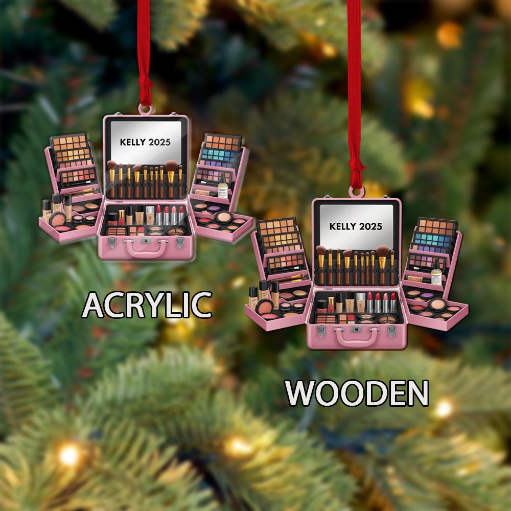 Personalized Makeup Ornament: Custom Cosmetic Christmas Decoration