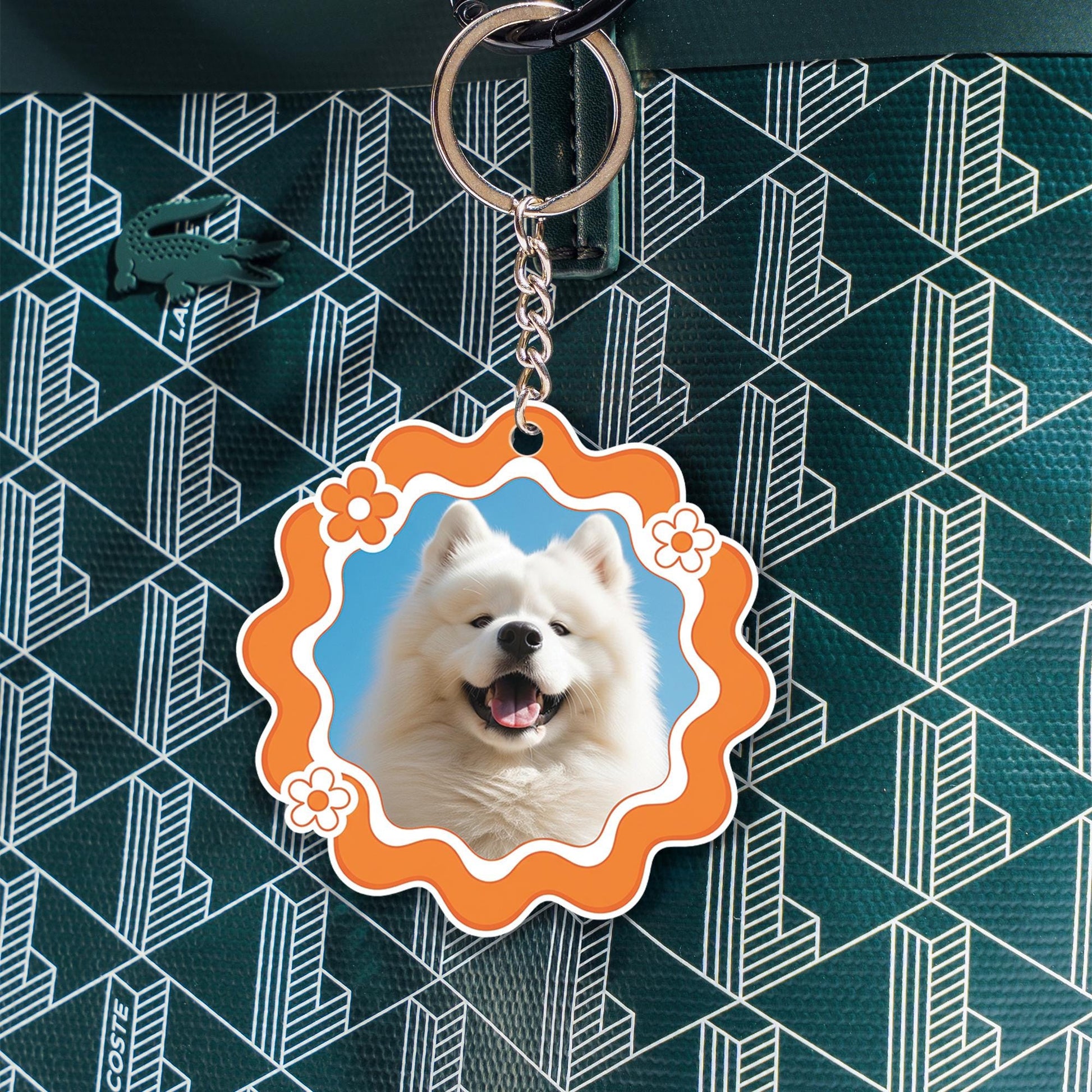 Custom Pet Photo Keychain: Double-Sided Acrylic Keyring