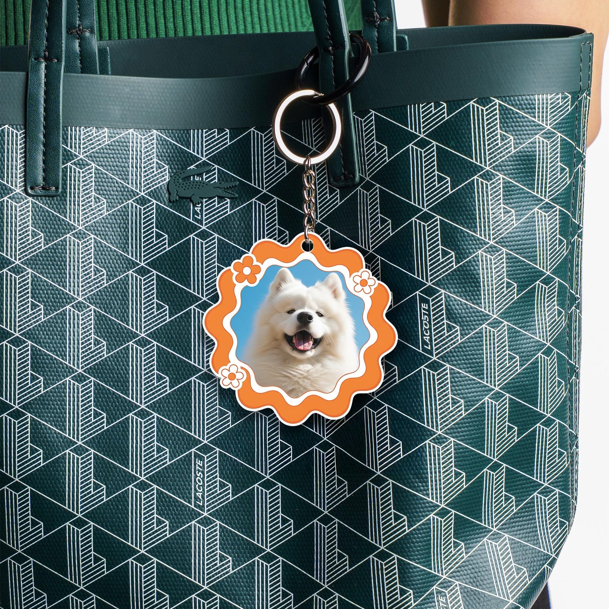 Custom Pet Photo Keychain: Double-Sided Acrylic Keyring