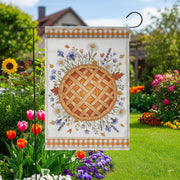 Fall Pie Garden Flag: Rustic Autumn Thanksgiving Decor