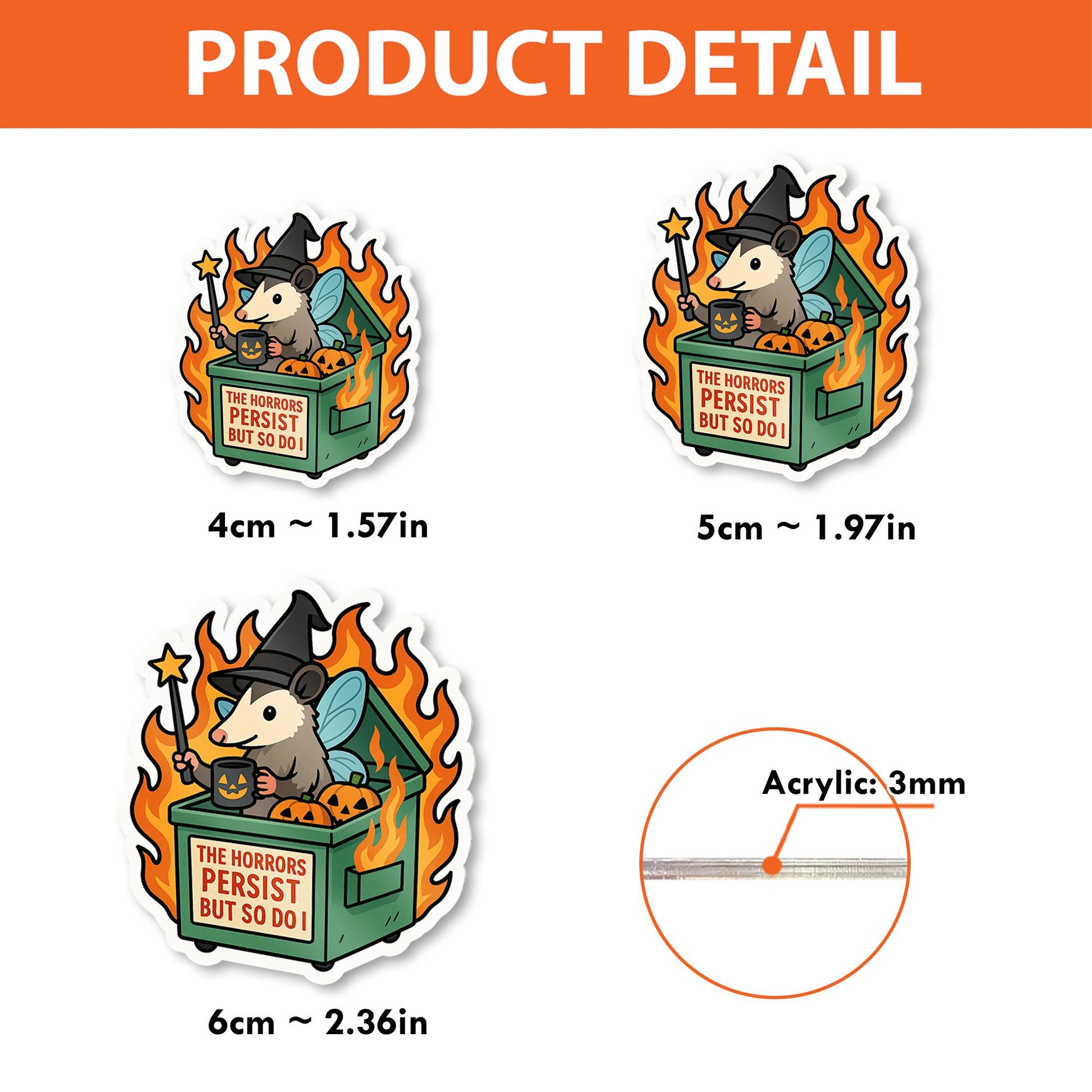 Possum Badge Reel – Funny Halloween Dumpster Fire ID Holder for Nurses