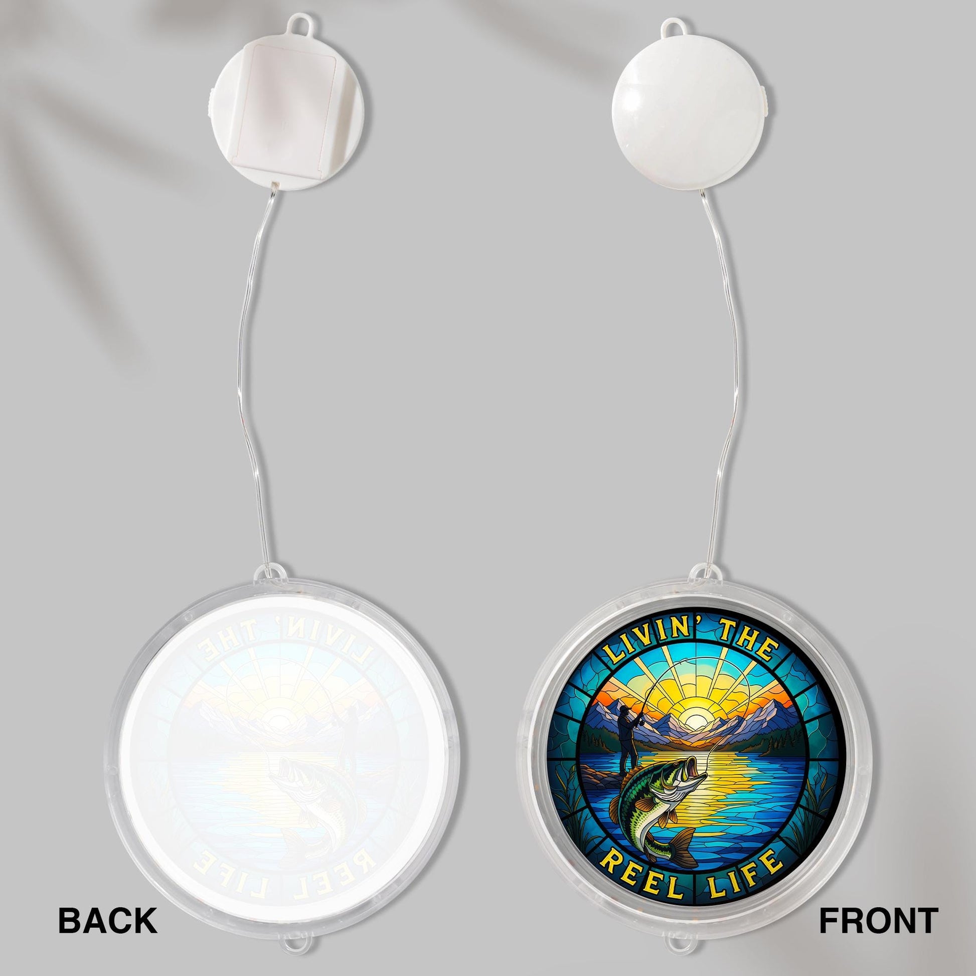 Bass Fishing LED Light: Lake Cabin Decor - Fisherman Gift