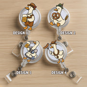 Oktoberfest Badge Reel: Goose, Lederhosen, Dirndl - German Beer Festival