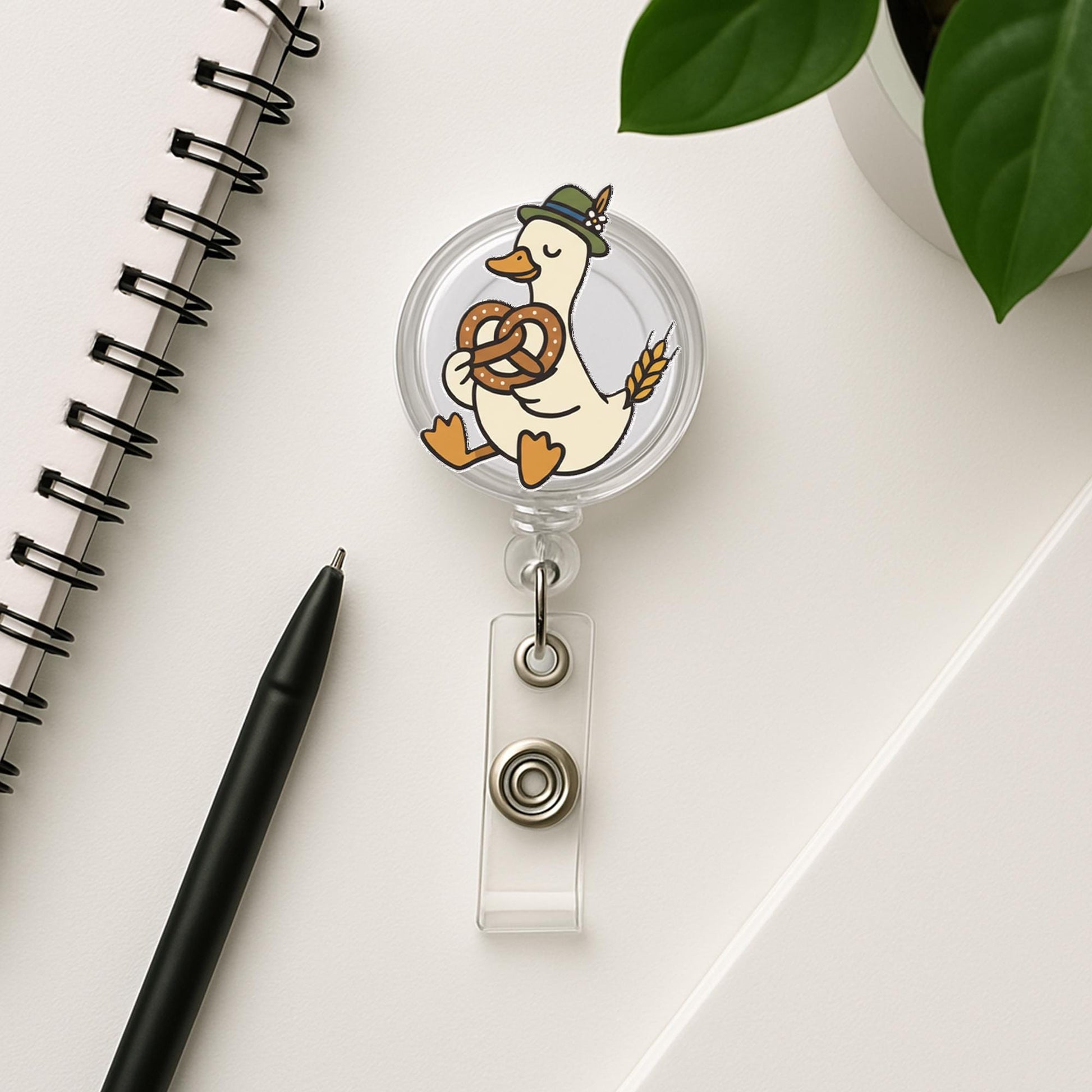 Oktoberfest Badge Reel: Goose, Lederhosen, Dirndl - German Beer Festival