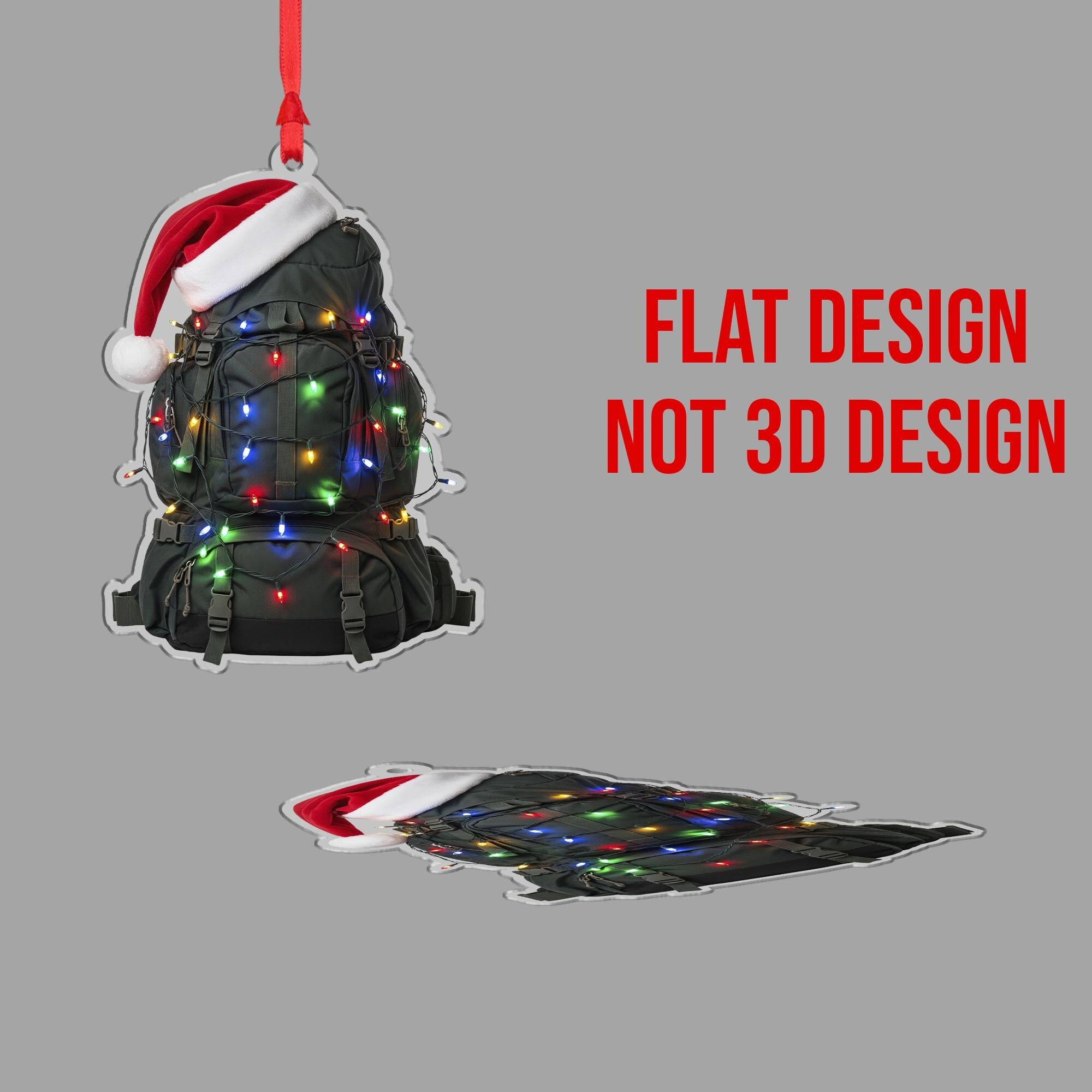 Backpacker Ornament: Hiking, Camping, Travel Keepsake