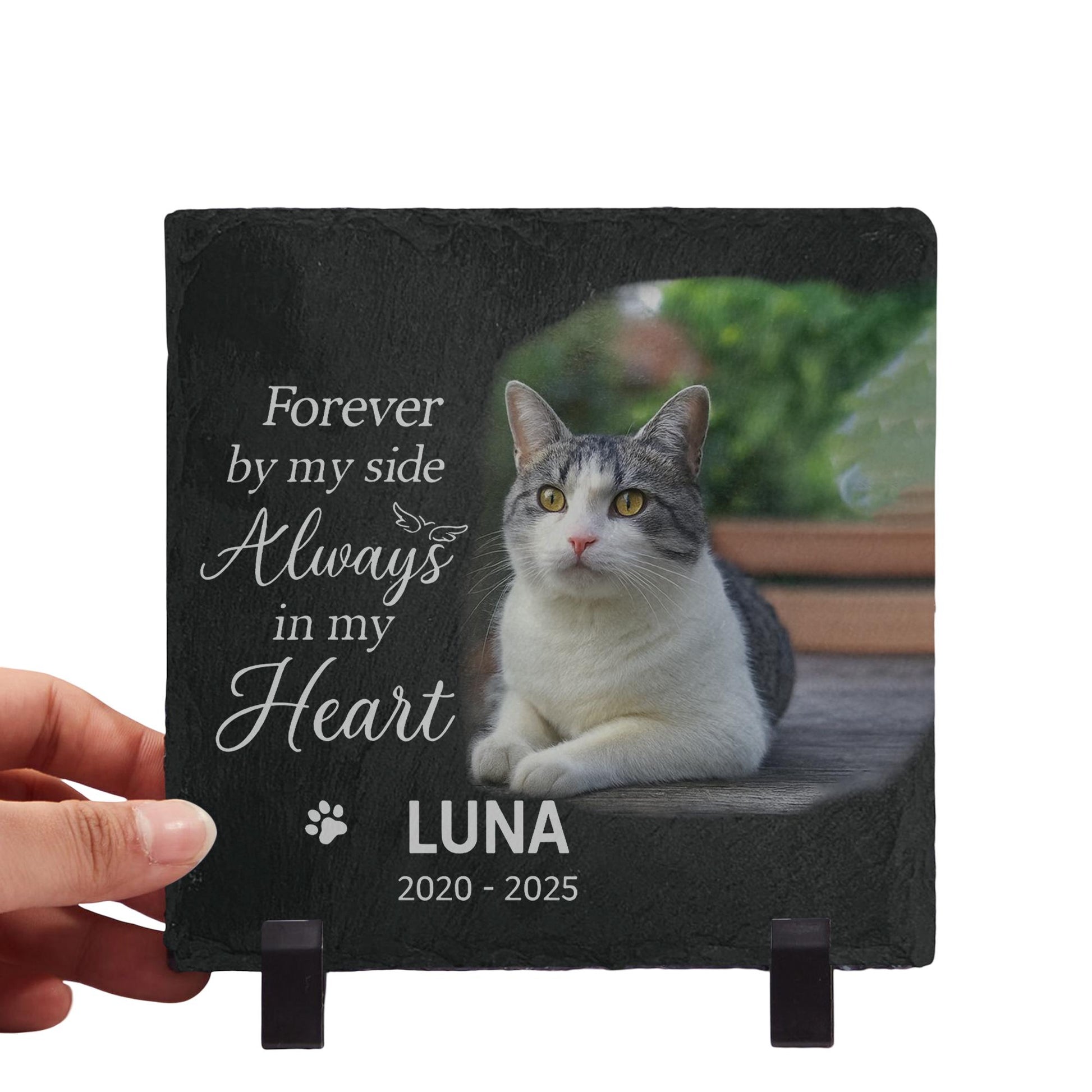 Custom Pet Memorial Garden Stone: Personalized Dog/Cat Grave Marker