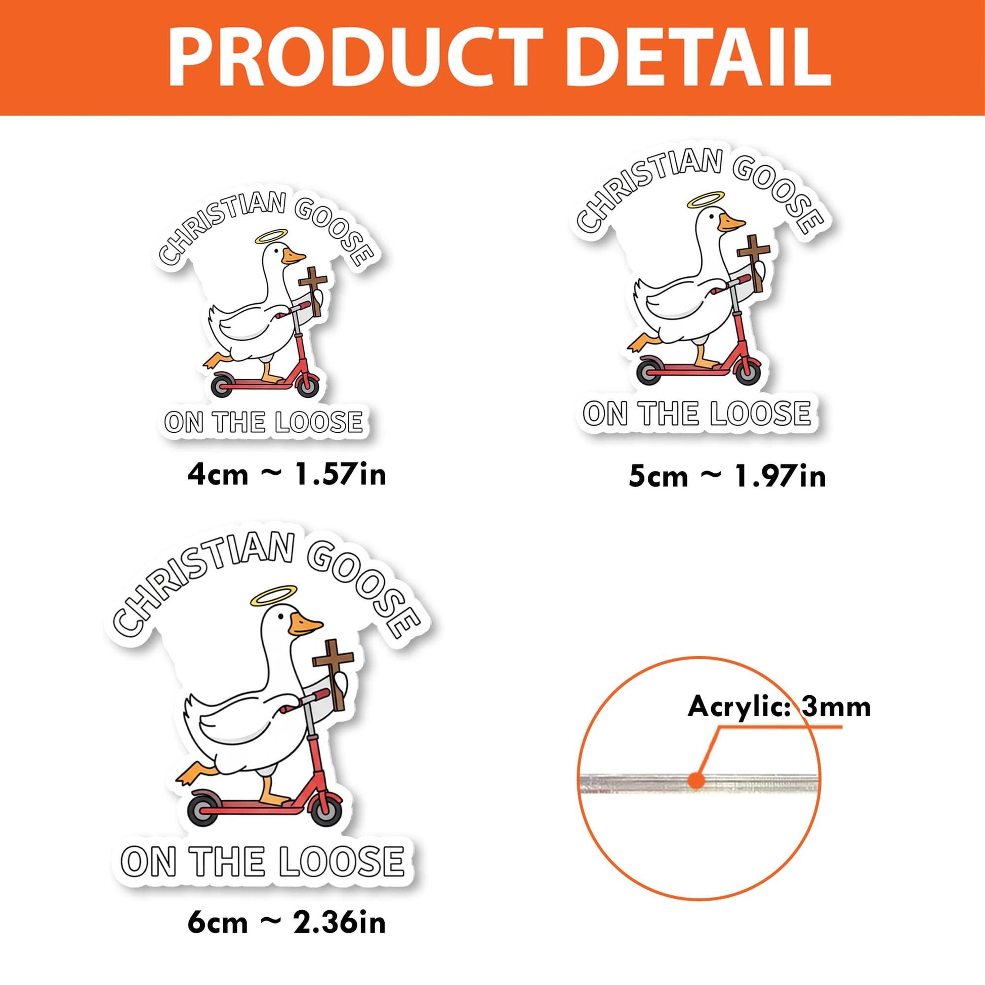 Funny Goose Badge Reel • Cute Goose ID Holder • Nurse Teacher Office Badge Clip Gift