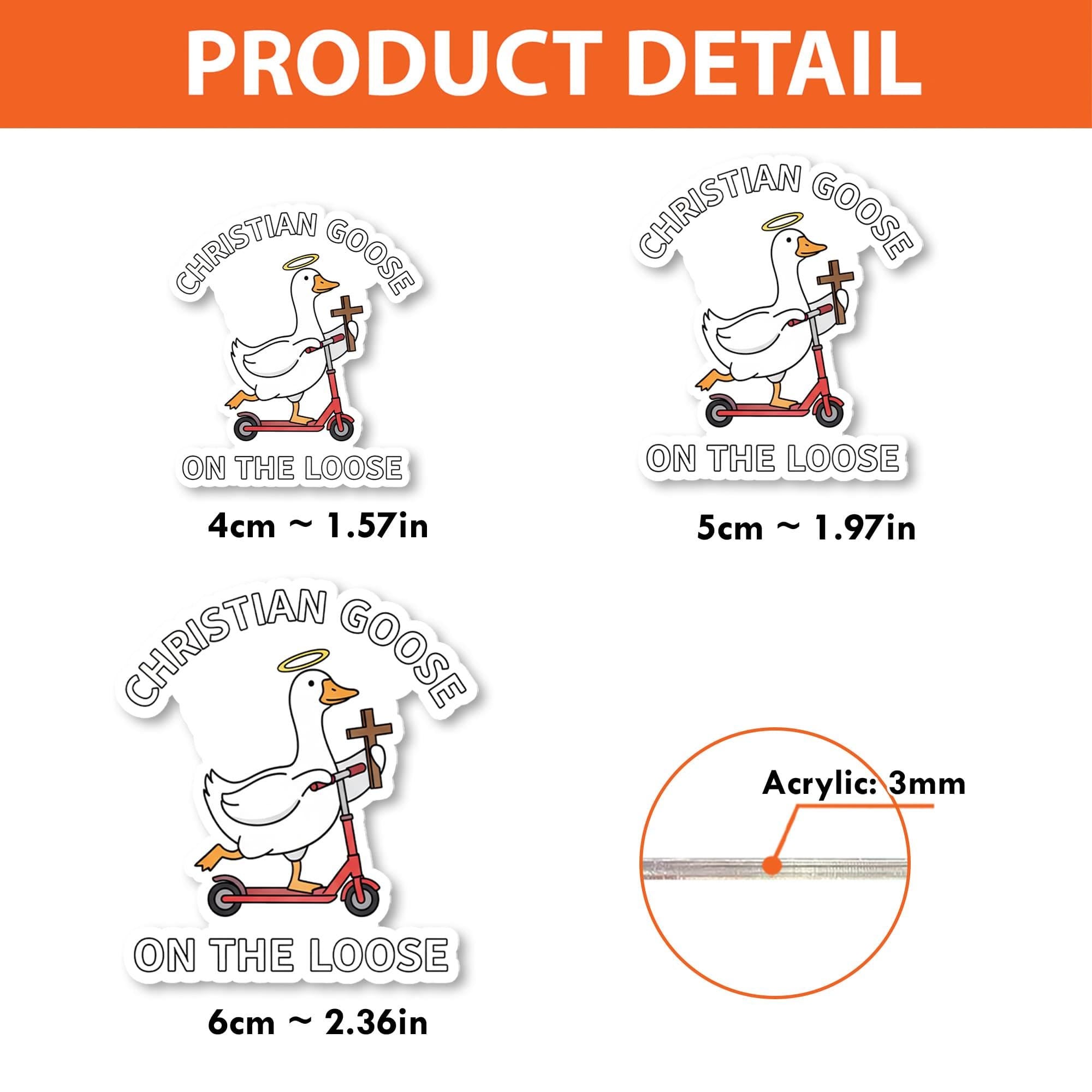 Funny Goose Badge Reel • Cute Goose ID Holder • Nurse Teacher Office Badge Clip Gift