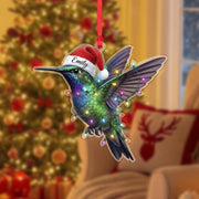 Personalized Hummingbird Christmas Ornament with Name | Holiday Gift | Custom Tree Decoration