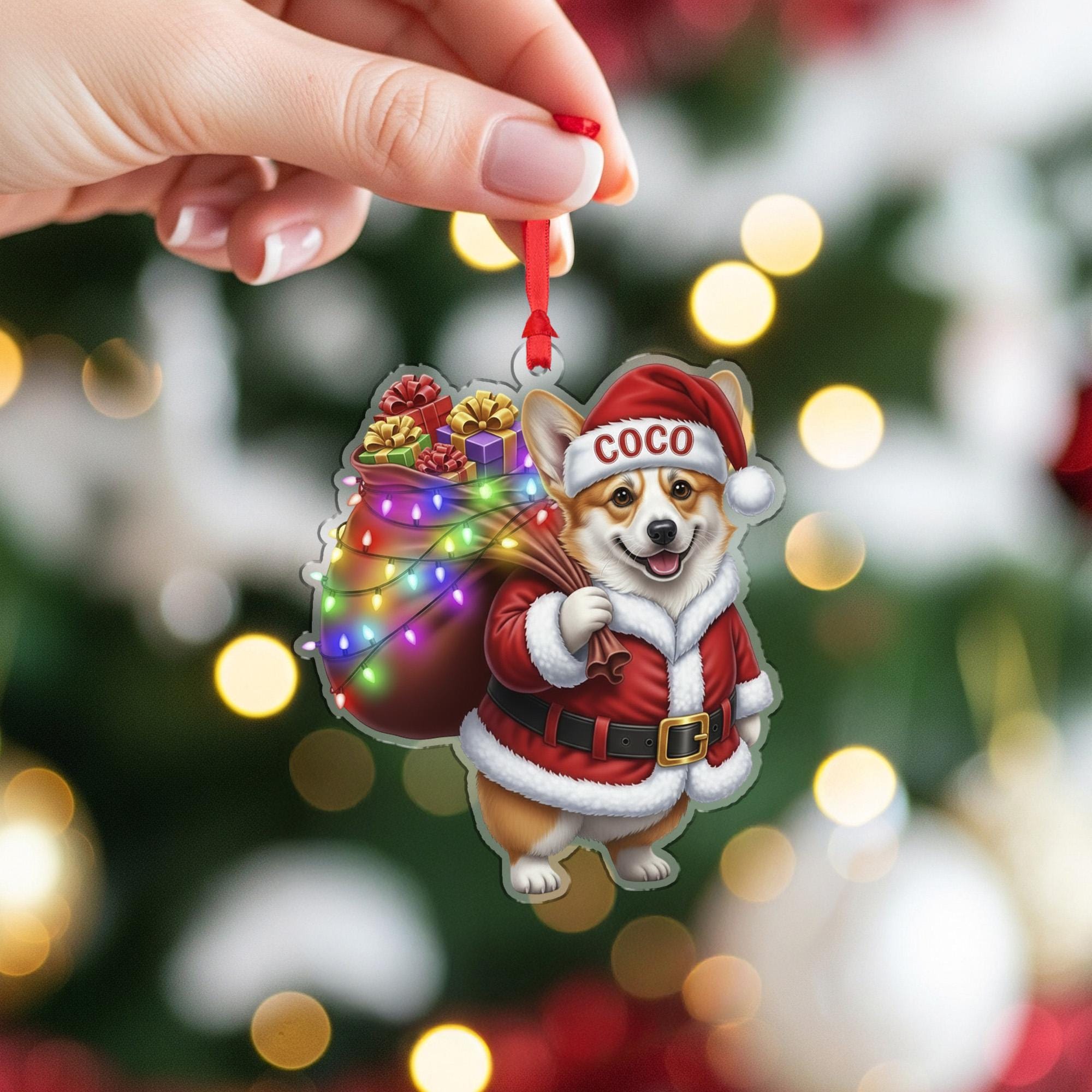 Personalized Dog Ornament: Custom Pet Christmas Tree Decoration
