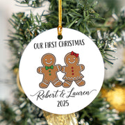 Personalized Gingerbread Couple Ornament: Our First Christmas Keepsake