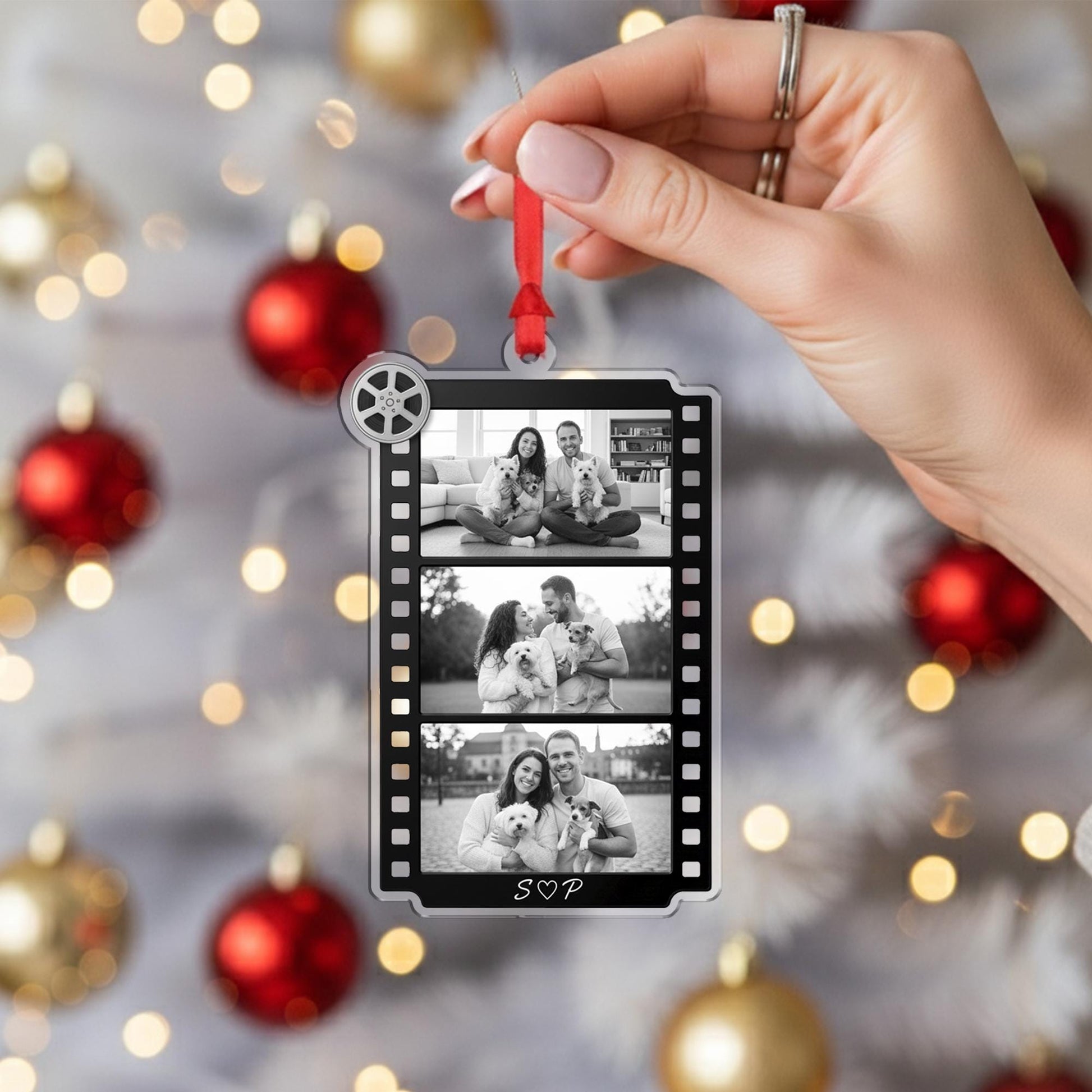 Personalized Film Reel Photo Ornament: Custom Keepsake Gift