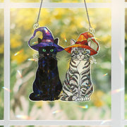 Halloween Cat Hologram Window Hanging : Acrylic Spooky Hologram Sun Catcher
