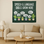 Speech Therapy Tapestry Wall Hanging Classroom Decor