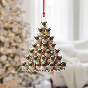 Pug Christmas Ornament: Double-Sided Holiday Decoration