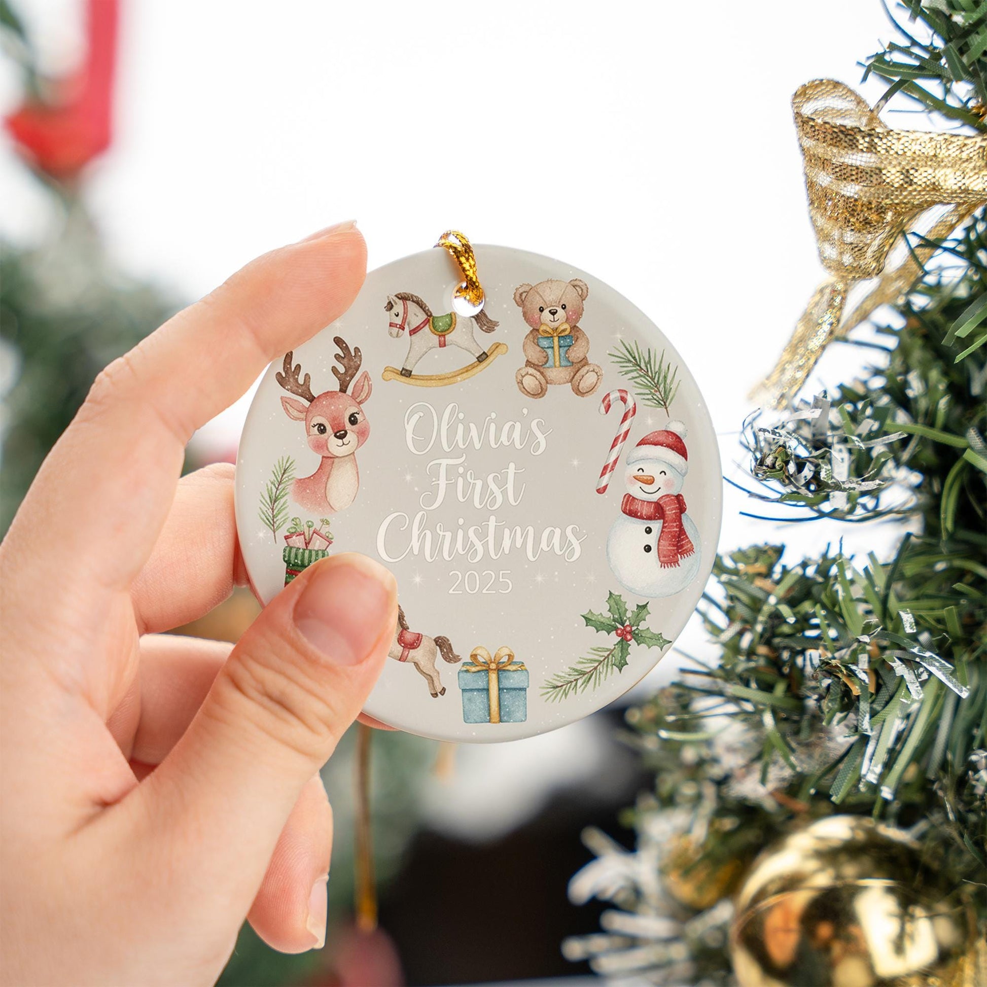 Baby’s First Christmas Ornament 2025: Personalized Newborn Holiday Keepsake