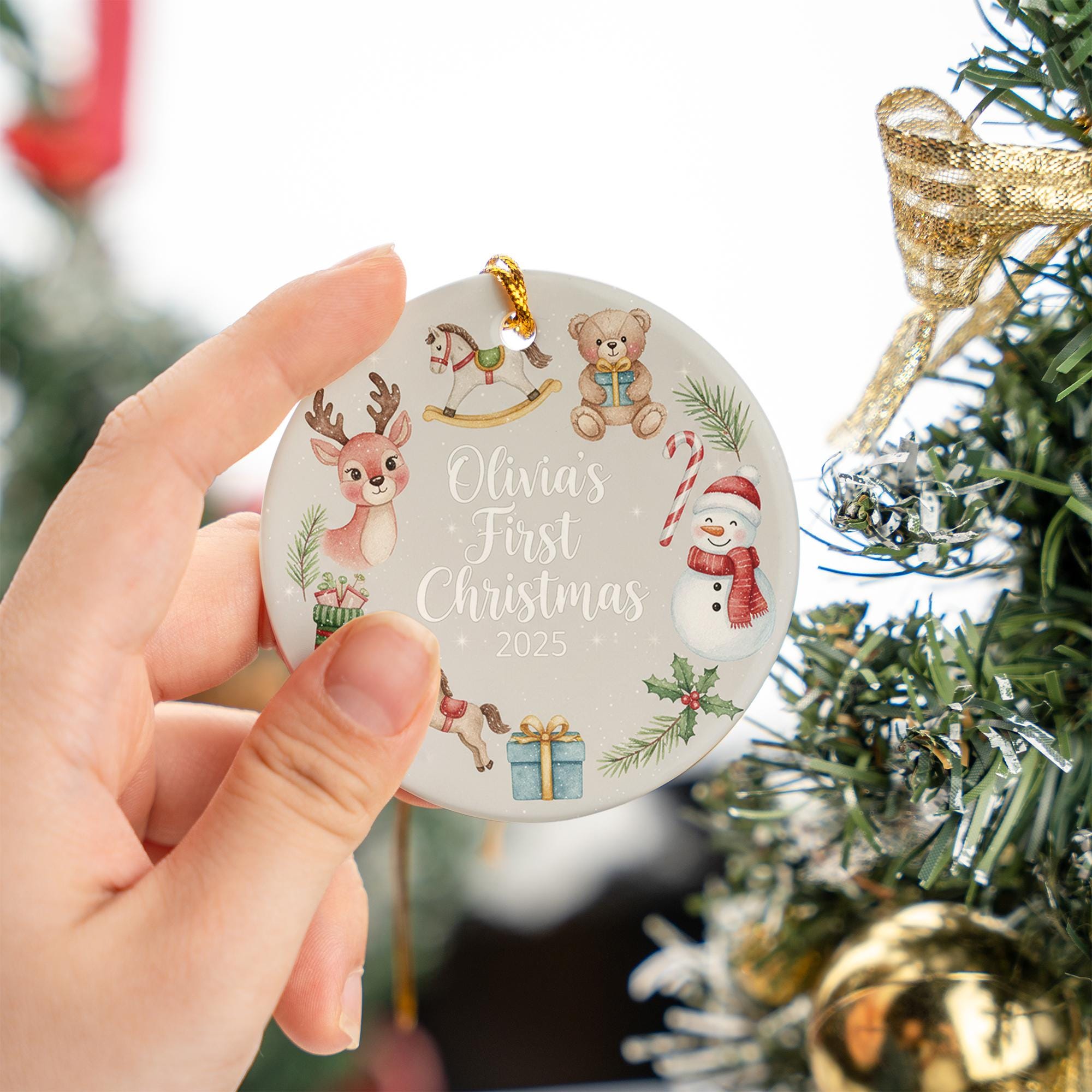 Baby’s First Christmas Ornament 2025: Personalized Newborn Holiday Keepsake