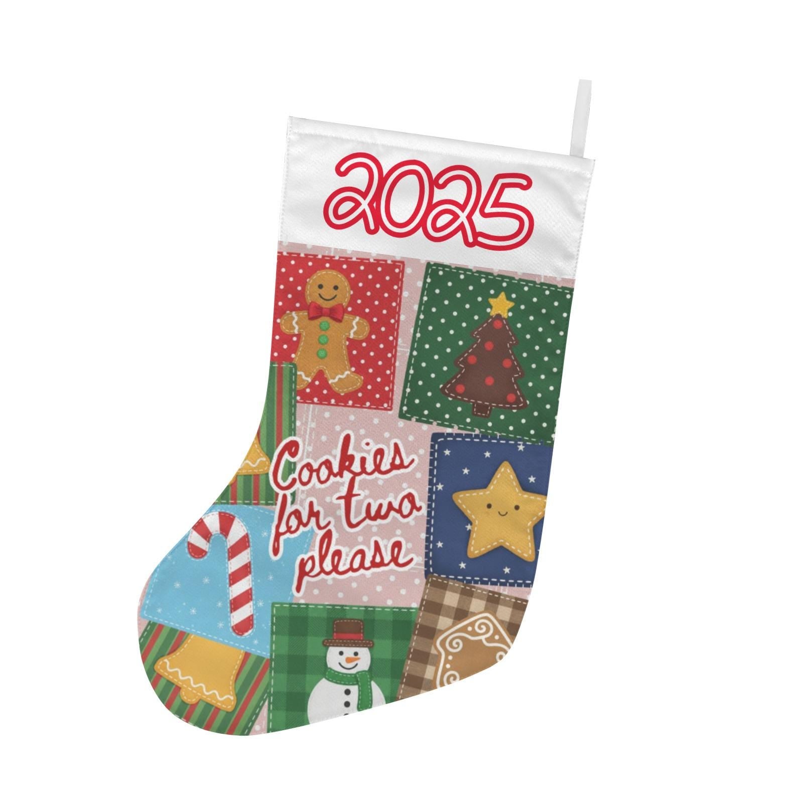 Personalized Holiday Stocking – Custom Name Christmas Fireplace Decor