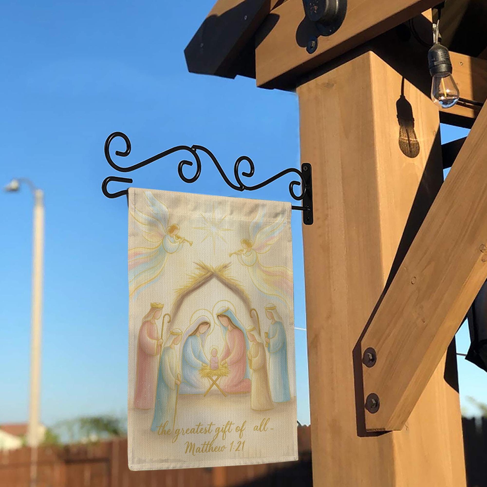 Christian Nativity Flag – Christmas Garden Yard Decoration