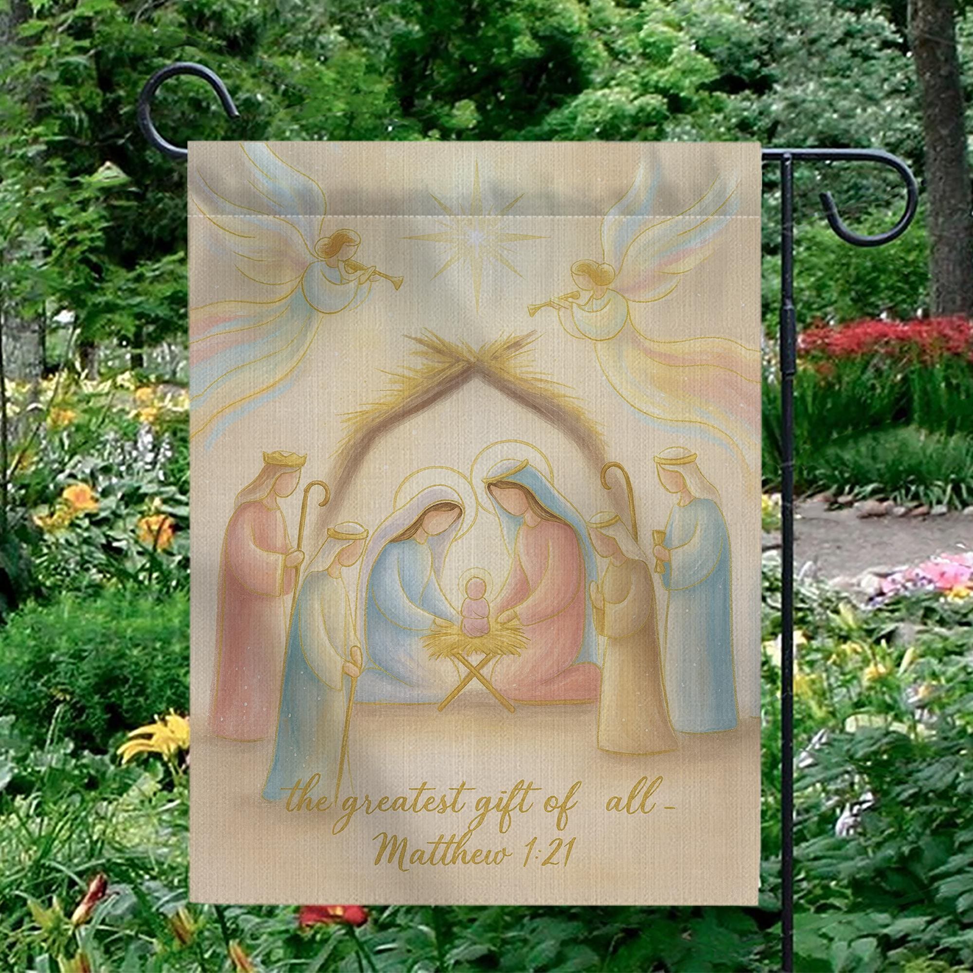 Christian Nativity Flag – Christmas Garden Yard Decoration