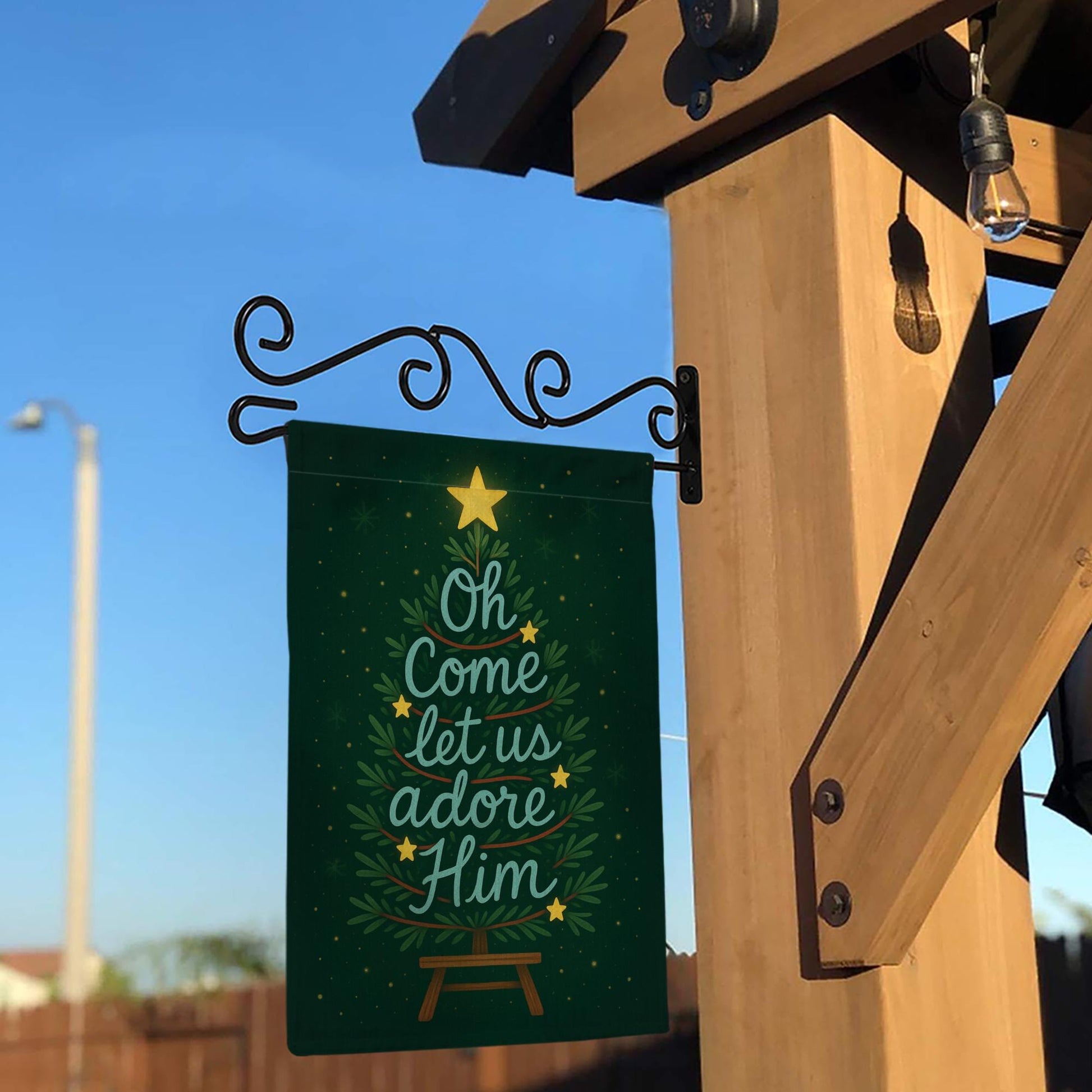Religious Christmas Garden Flag – Christian Holiday Yard Decoration