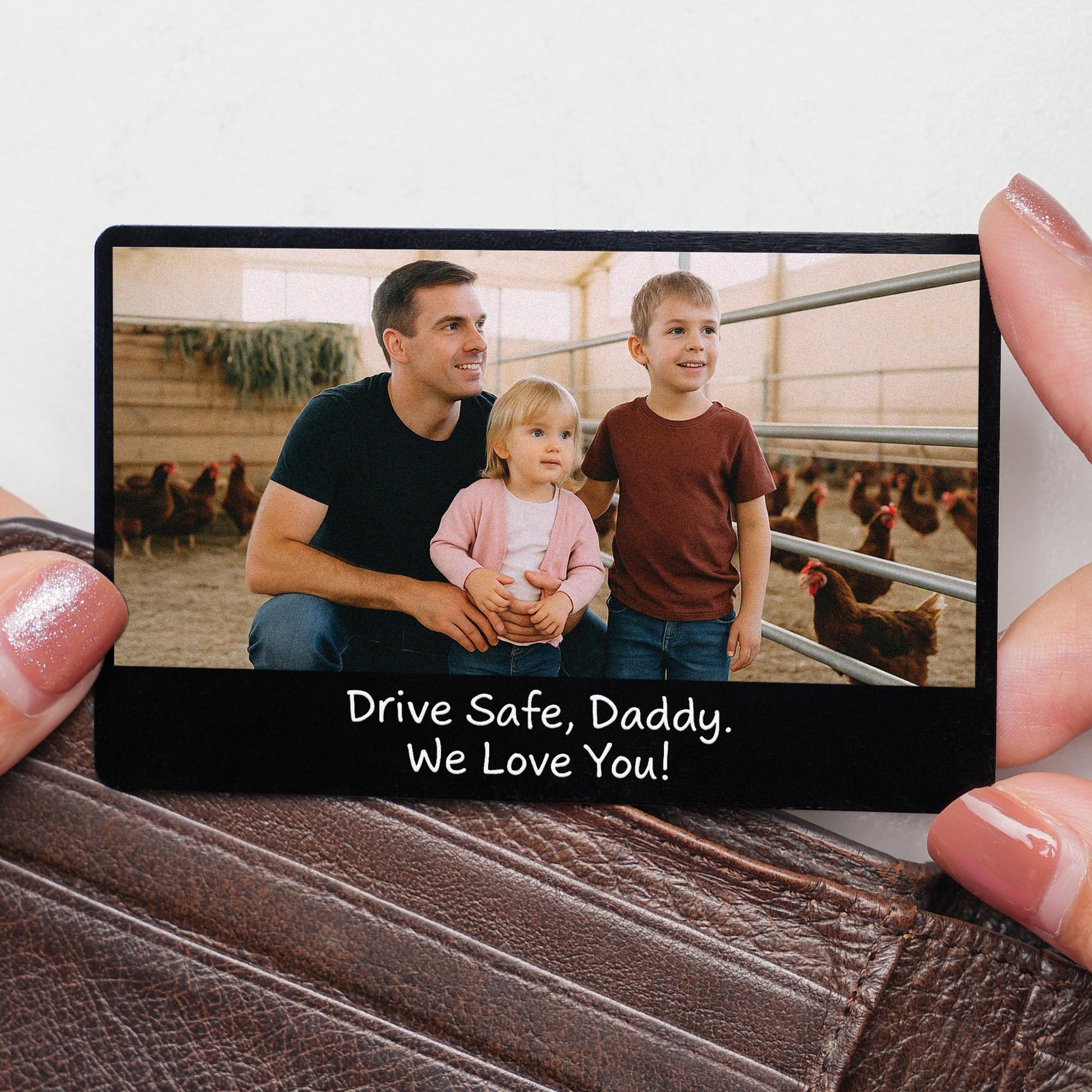 Personalized Photo Wallet Card - Aluminum Keepsake Gift