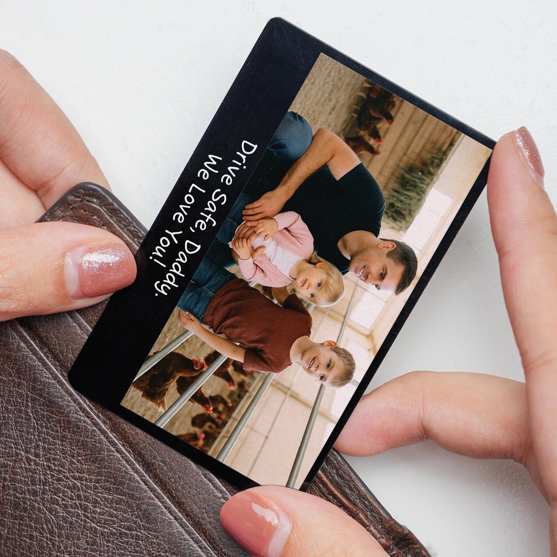 Personalized Photo Wallet Card - Aluminum Keepsake Gift