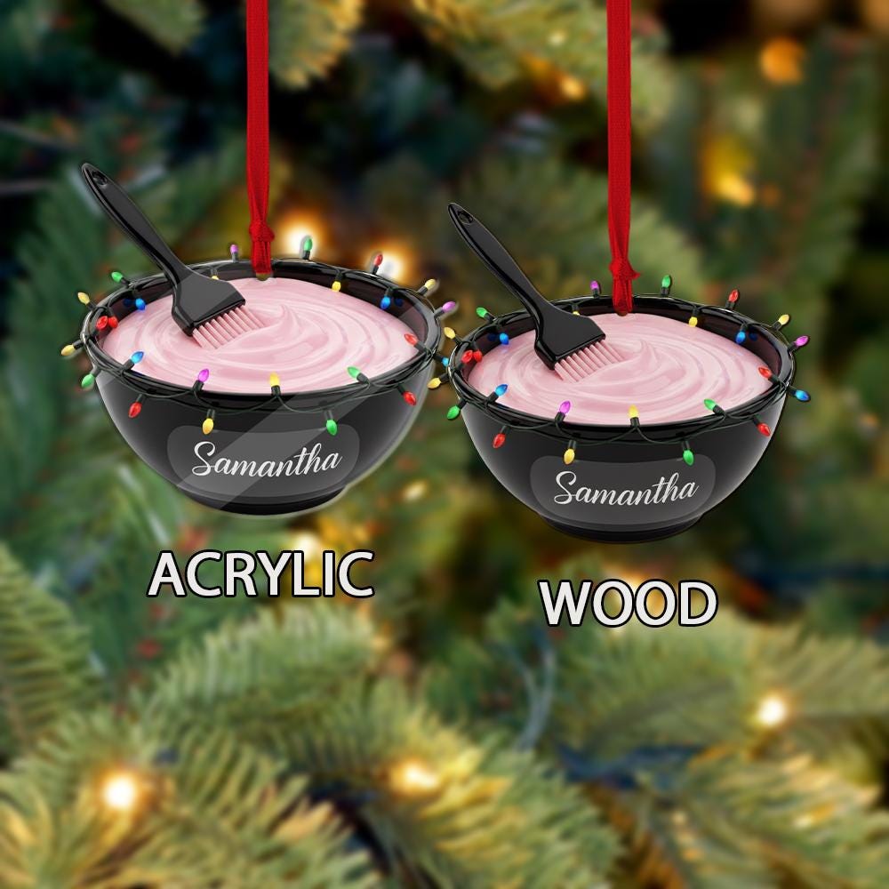 Personalized Hair Stylist Ornament, Custom Salon Tools with Scissors, Christmas Tree Decoration