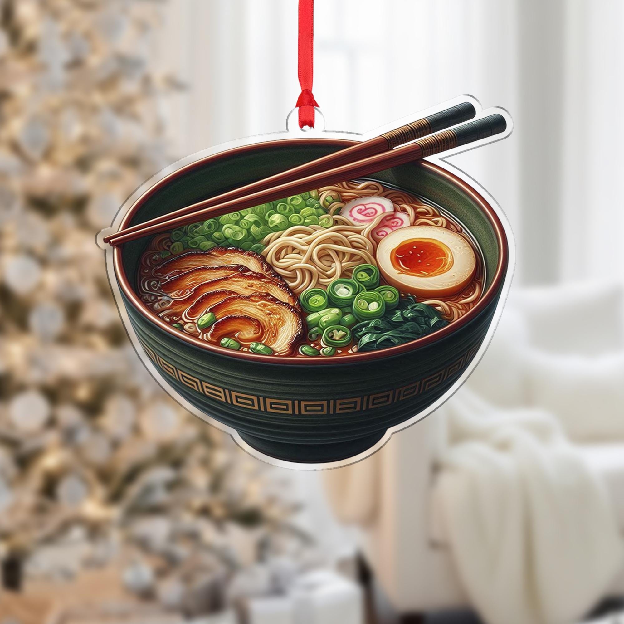 Ramen Bowl Ornament – Funny Food Christmas Tree Decoration