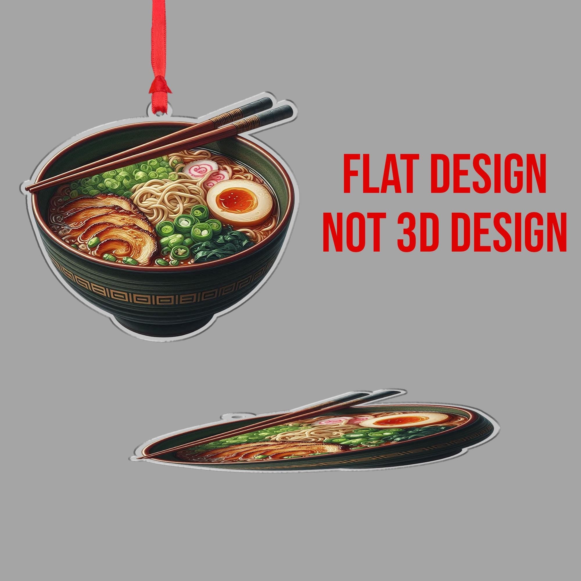 Ramen Bowl Ornament – Funny Food Christmas Tree Decoration