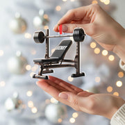 Personalized Weight Bench Ornament: Gym Fitness Gift