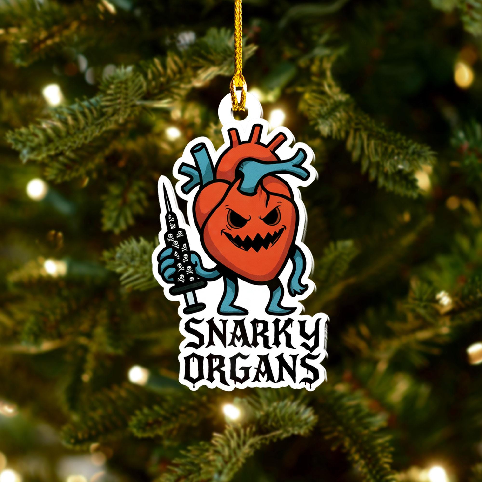 Funny Anatomy Ornament: Snarky Medical Decor, Doctor Nurse Gift
