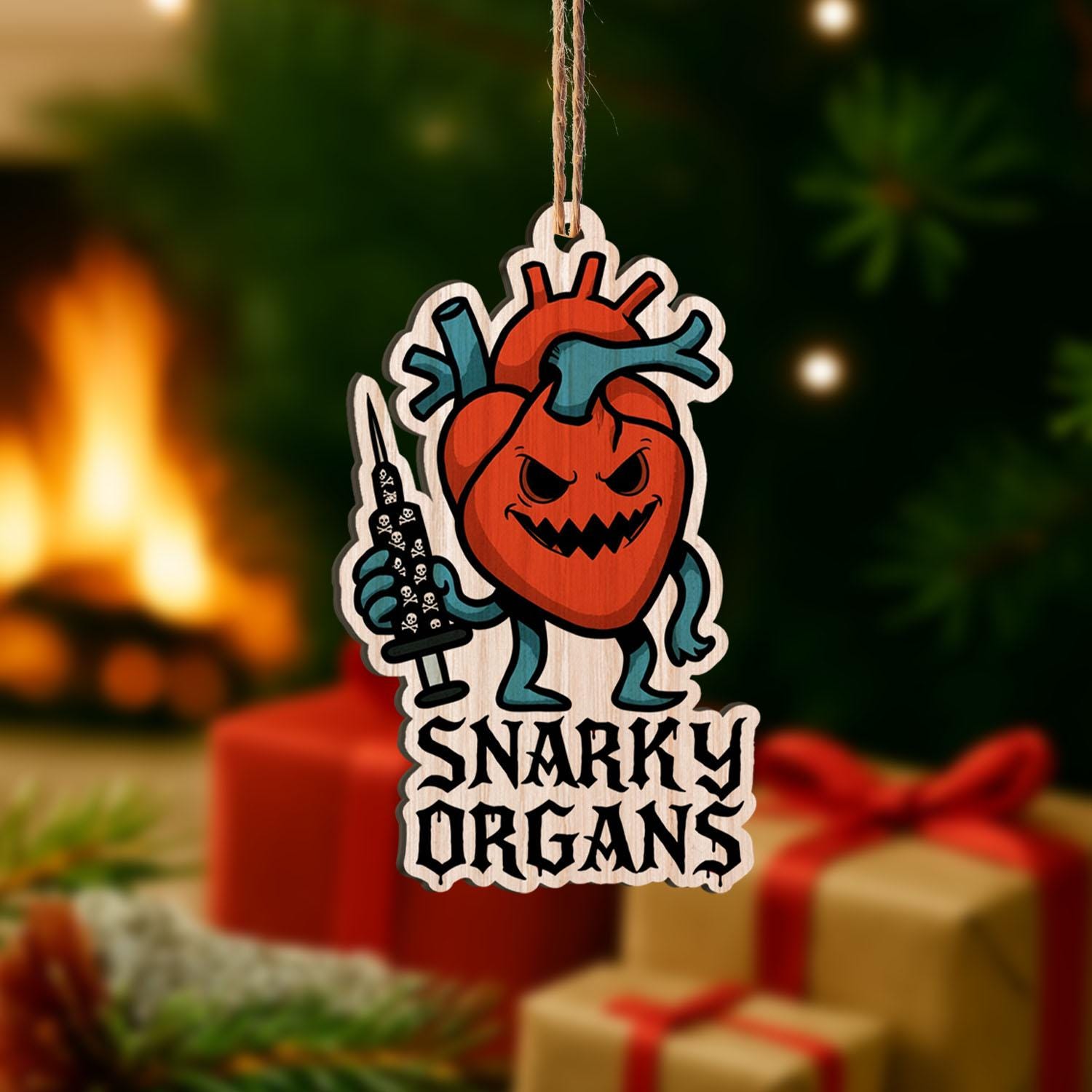 Funny Anatomy Ornament: Snarky Medical Decor, Doctor Nurse Gift