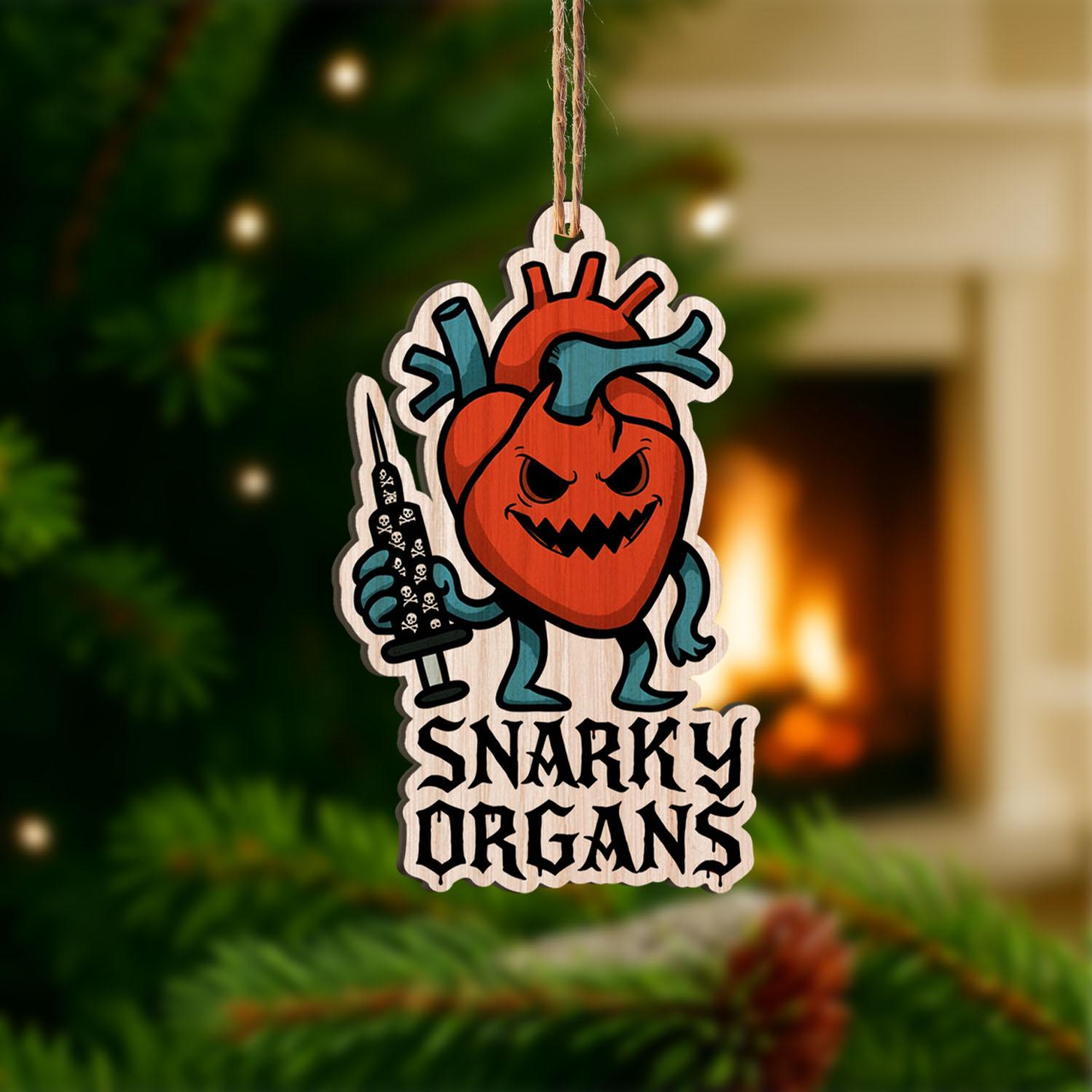 Funny Anatomy Ornament: Snarky Medical Decor, Doctor Nurse Gift