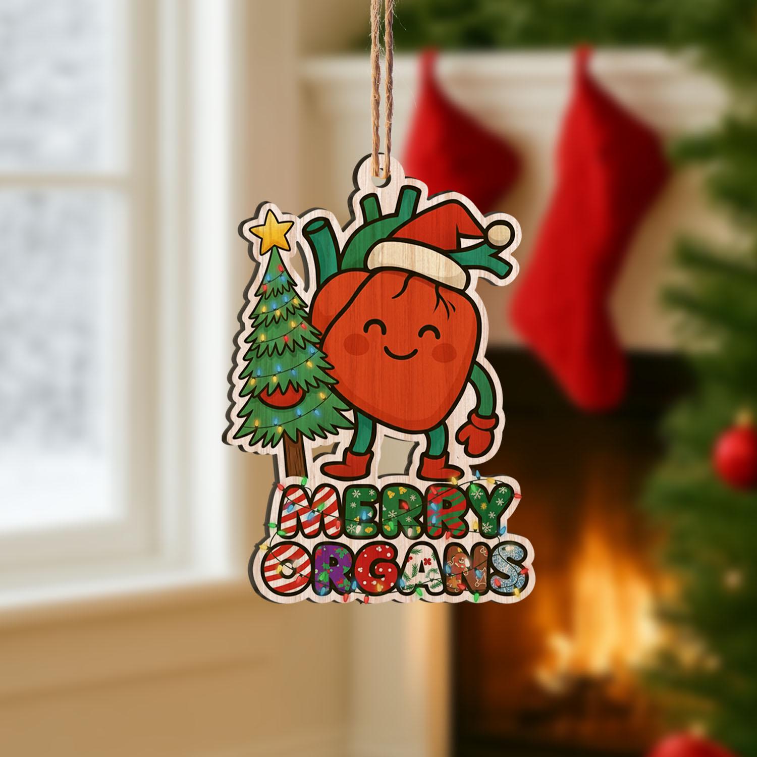 Funny Organ Christmas Ornament: Anatomy Holiday Decor