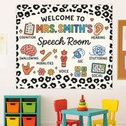 Speech Therapy Room Tapestry: Welcome Banner for SLP Office Decor