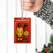 Personalized Firefighter Christmas Ornament: Custom Holiday Decoration