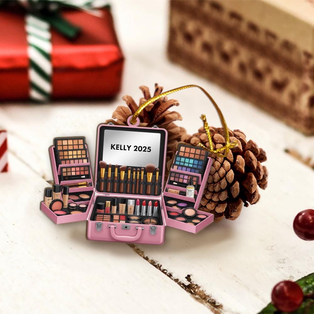 Personalized Makeup Ornament: Custom Cosmetic Christmas Decoration