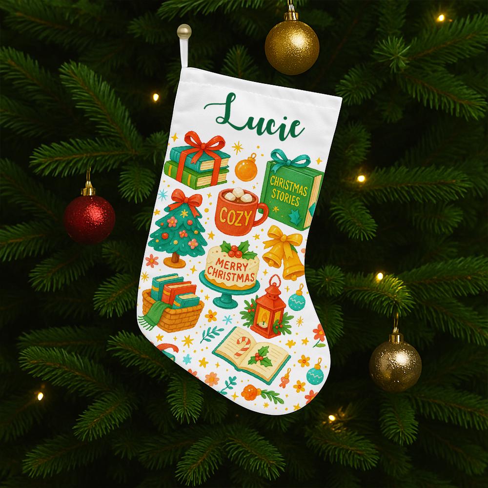 Personalized Polyester Christmas Stocking: Festive Holiday Decor