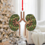 Christmas Kidneys Ornament – Medical Tree Decoration for Nurse, Doctor, Nephrologist