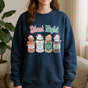 Silent Night Christmas Sweatshirt – Funny Medical Pullover with Gingerbread Design