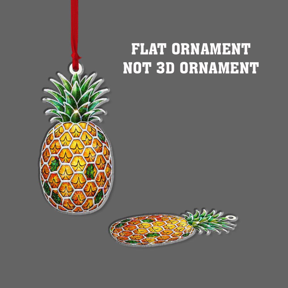 Pineapple Ornament – Holiday Tree Decoration with Tropical Fruit Design