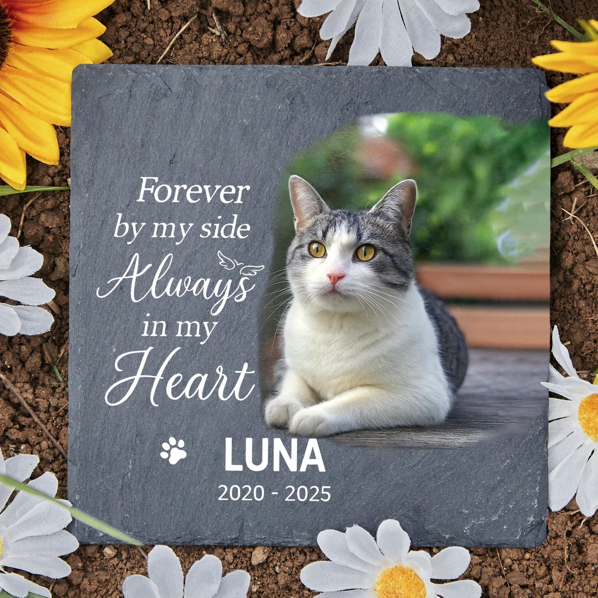 Custom Pet Memorial Garden Stone: Personalized Dog/Cat Grave Marker
