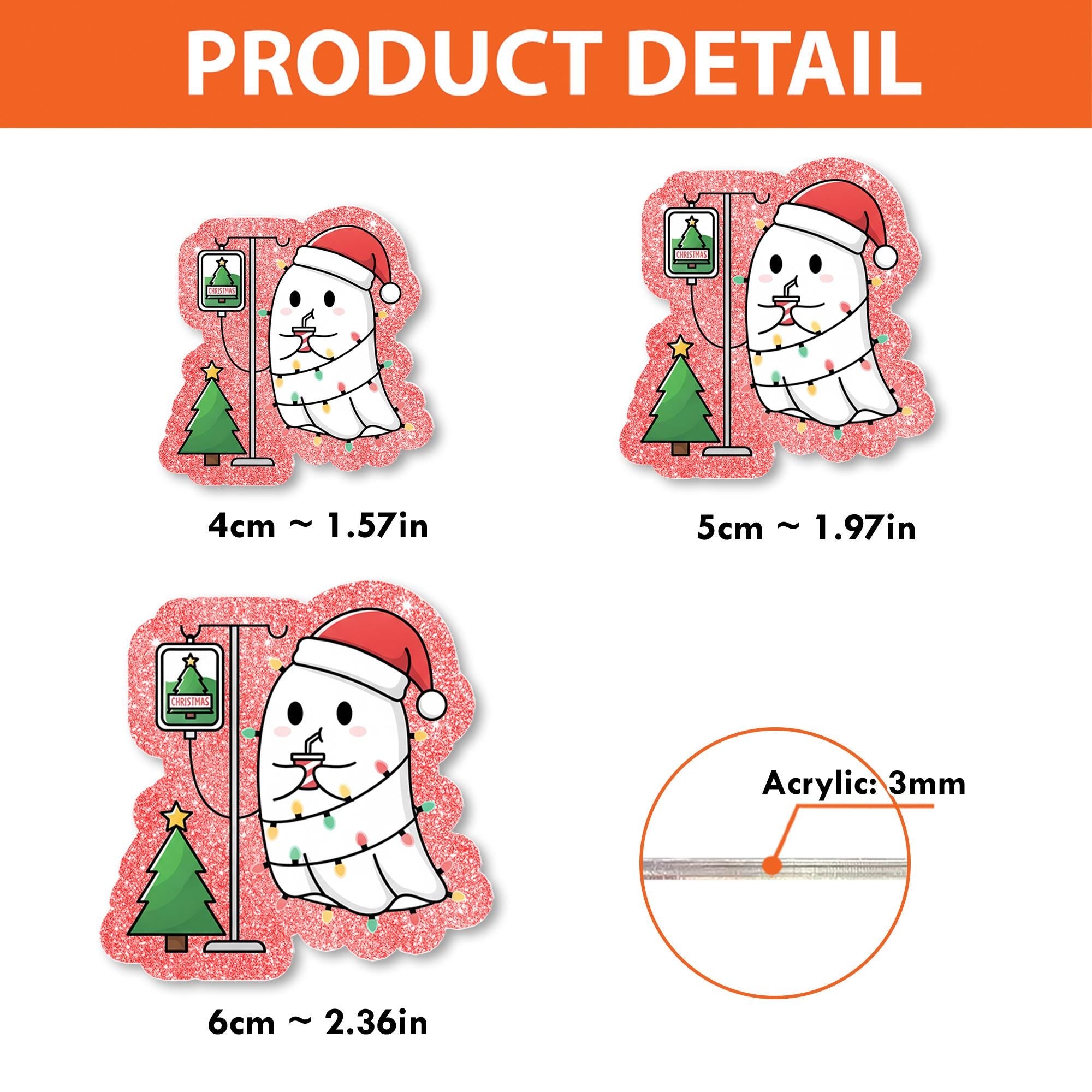 Christmas Badge Reel: Holiday Nurse ID Holder, Medical Clip