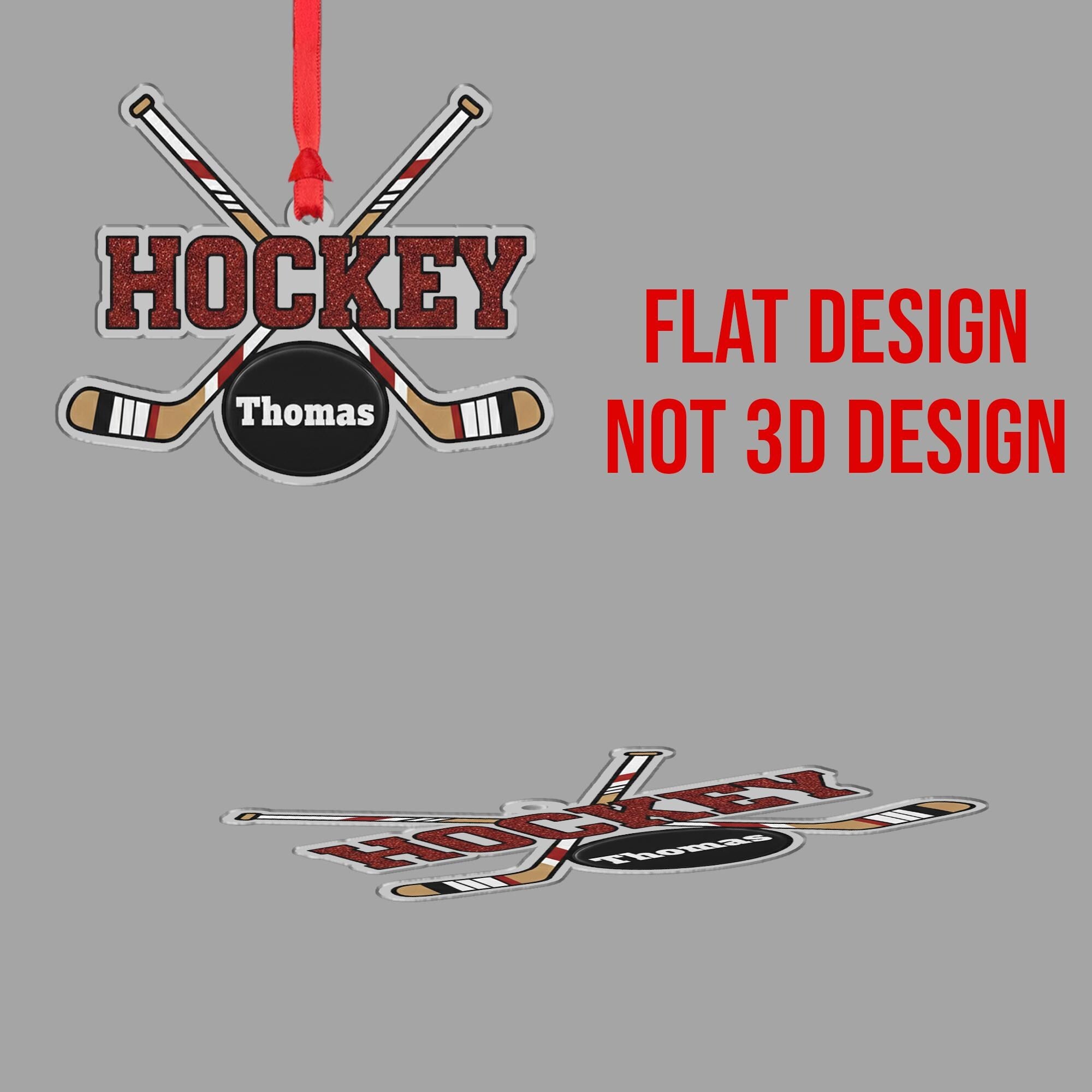 Custom Hockey Puck Ornament – Personalized Christmas Gift for Sports Fans