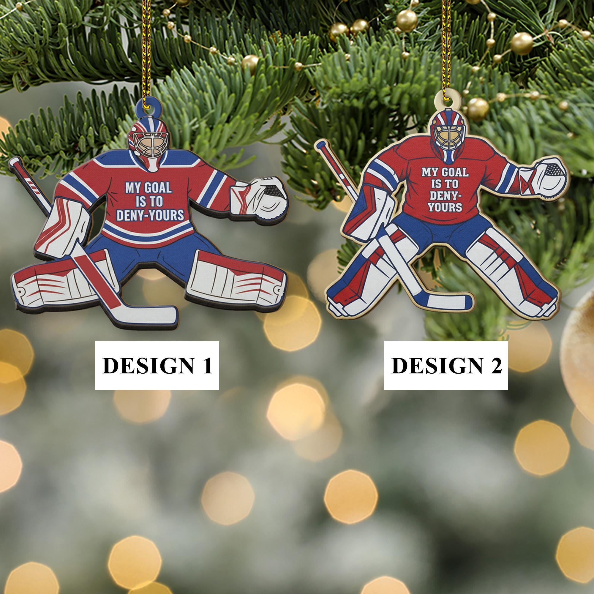 Custom Hockey Goalie Ornament – Personalized Gift for Sports Players