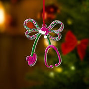 Stethoscope Christmas Ornament – Medical Holiday Tree Decoration for Nurses & Doctors