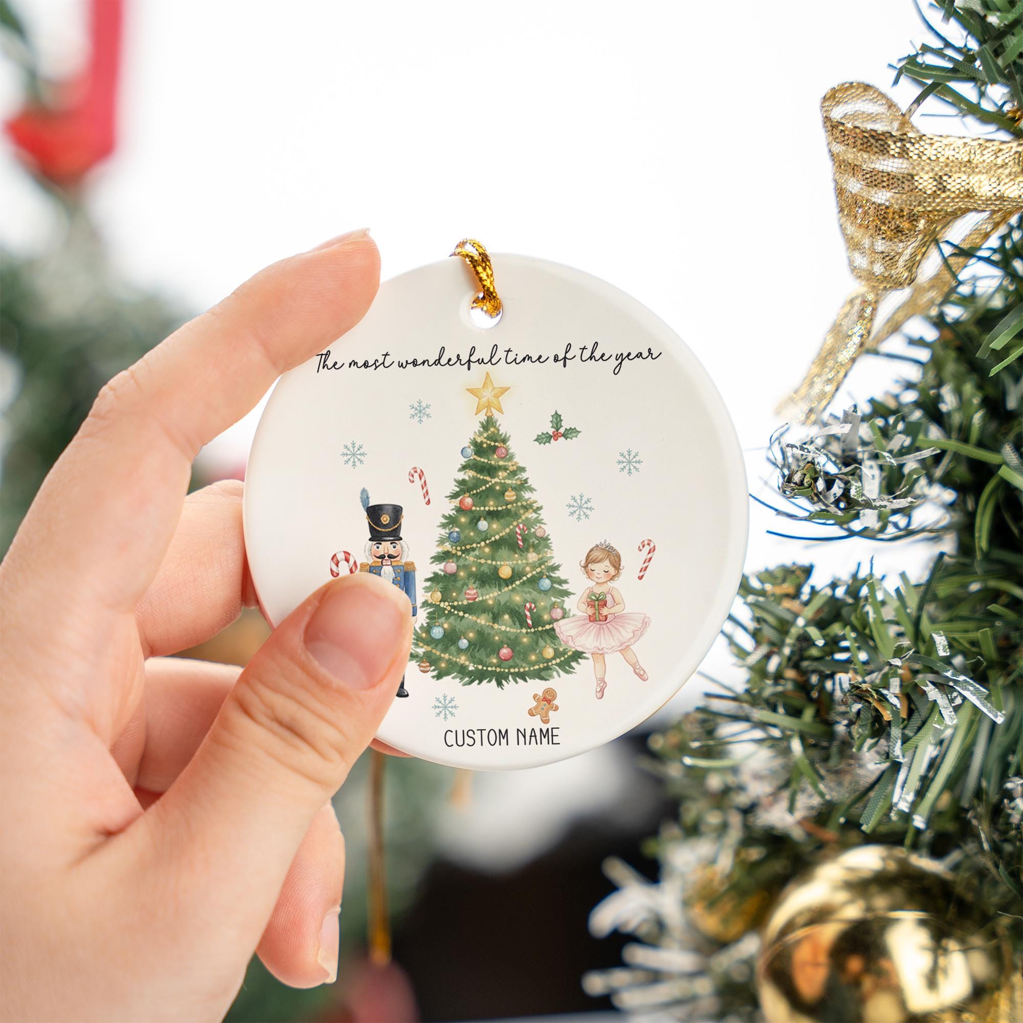 Personalized Nutcracker Ornament - Ballet Dancer Christmas Tree Keepsake Gift